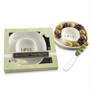 💕3/$25 💕 NWT Kate Aspen Olive You Olive Tray + Spreader